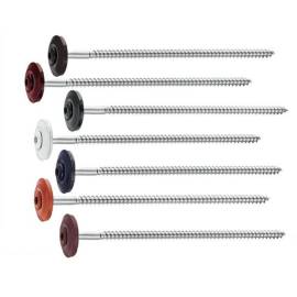 200 Vis à Bois Tête Fraisée Bombée Six Lobes + Rondelle Epdm D. 20 4.5 x 25 mm - Type DIN 7995 - Inox A2 - D-Work