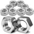 10 Écrous hexagonaux M24 pas fin - Inox A2, norme DIN 934 - ACTON