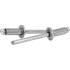 500 Rivets Aveugles Tête Plate Tout Inox 3.2 x 14 mm - ISO 15983 - DIN 7337 - Inox A2 - D-Work