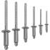 500 Rivets aveugles tête plate 4,8x12 mm - Inox A2, norme ISO 15983 - Résistants et durables - ACTON