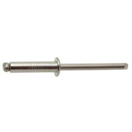 500 Rivets aveugles tête plate 4x6 mm - Inox A2, norme ISO 15983 - Résistants et durables - ACTON