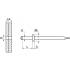500 Rivets aveugles tête plate 4x6 mm - Inox A2, norme ISO 15983 - Résistants et durables - ACTON