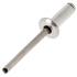 500 Rivets aveugles tête plate 4,8x12 mm - Alu/Inox A2 - Résistants et durables - ACTON