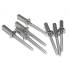 500 Rivets aveugles tête plate 4,8x12 mm - Alu/Inox A2 - Résistants et durables - ACTON