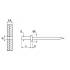 500 Rivets Etanches Tête Plate Aisi 420 4 x 12 mm - TYPE ISO 16585 - Inox A2 - D-Work