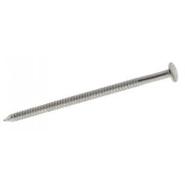 Pointe annelée tête bombée 250 g - Inox A2 2,3x50 mm - Résistante et durable - ACTON