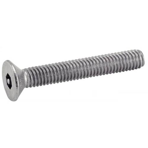 50 Vis tête fraisée six pans creux inviolables 10x16 mm - Inox A2, DIN 7991 - Sécurité et résistance - ACTON