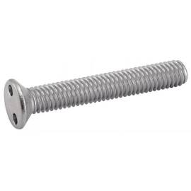 100 Vis à Métaux Tête Fraisée Inviolable Snake Eyes 5 x 30 mm - Inox A2 - D-Work