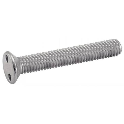 100 Vis à Métaux Tête Fraisée Inviolable Snake Eyes 6 x 40 mm - Inox A2 - D-Work