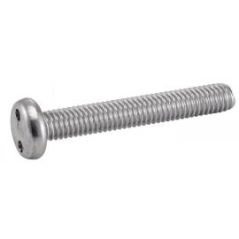 100 Vis à Métaux Tête Cylindrique Inviolable Snake Eyes 5 x 20 mm - Inox A2 - D-Work