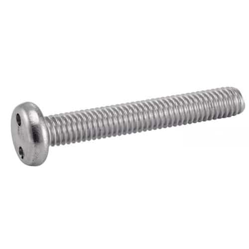 100 Vis à métaux tête cylindrique inviolable 5x30 mm - Inox A2 - Sécurité renforcée - ACTON