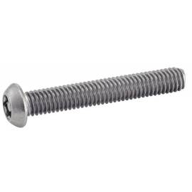 100 Vis à Métaux Tête Bombée Six Lobes Inviolable avec Téton Central 3 x 8 mm - TYPE ISO 7380 - Inox A2 - D-Work