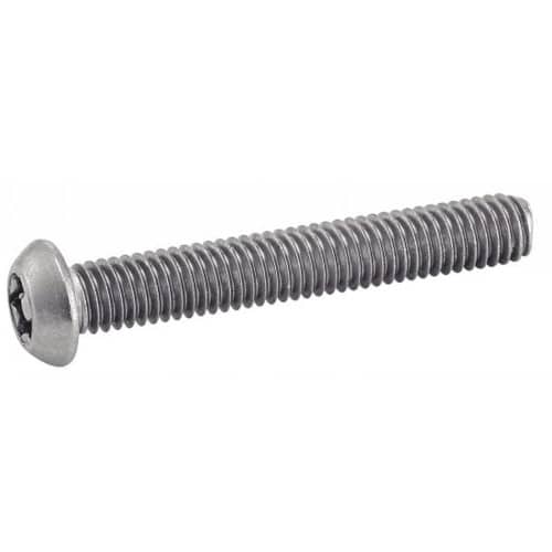 50 Vis à métaux tête bombée 8x20 mm - Inox A2, ISO 7380 - Sécurité inviolable - ACTON