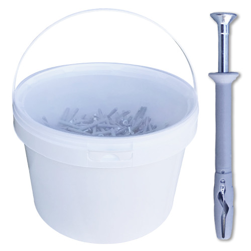 600 NHS Tasselli a testa svasata D. 5 x Lt. 45 mm con vite a testa svasata (in secchiello) - D-Work