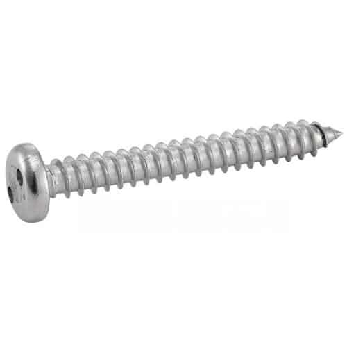 100 Vis à Tôle Tête Cylindrique Inviolable Snake Eyes 4.2 x 19 mm - TYPE DIN 7981 - Inox A2 - D-Work