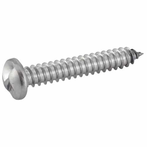 100 Vis à Tôle Tête Cylindrique Inviolable One Way 3.5 x 19 mm - TYPE DIN 7981 - Inox A2 - D-Work