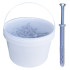 200 NHS Tasselli a testa svasata D. 8 x Lt. 80 mm con vite a testa svasata (in secchiello) - D-Work