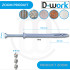 100 NHS D. 8 x 100 mm tasselli a bussola con vite a testa svasata - D-Work