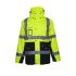 Parka Haute Visibilité de Travail Wellington - Taille XL - Jaune Fluo - Résistant et Confortable - NINE WORTHS