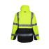 Parka Haute Visibilité de Travail Wellington - Taille XL - Jaune Fluo - Résistant et Confortable - NINE WORTHS