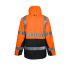 Parka Haute Visibilité de Travail Wellington - Taille XL - Orange Fluo - Résistant et Confortable - NINE WORTHS