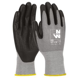 Gants de Travail Criss - Taille 8 - Gris Foncé - Résistant et Confortable - NINE WORTHS
