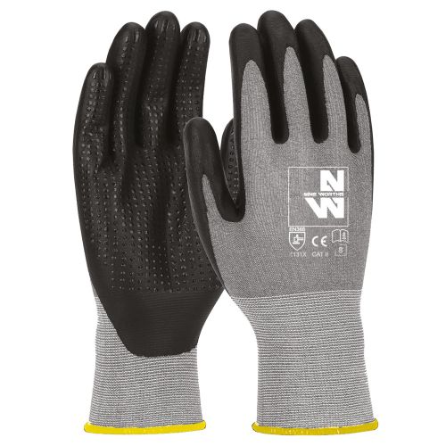 Gants de Travail Criss Taille 8 – Gris Foncé – Confort et Protection – NINE WORTHS - NINE WORTHS