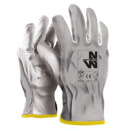Gants de Travail Jimmy - Taille 9 - Blanc - Résistant et Confortable - NINE WORTHS