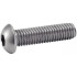50 Vis à Métaux Tête Bombée Six Pans Creux 10 x 80 mm - ISO 7380-1 - Inox A4 - D-Work