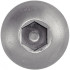 50 Vis à Métaux Tête Bombée Six Pans Creux 10 x 80 mm - ISO 7380-1 - Inox A4 - D-Work