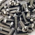 200 Vis à Métaux Tête Bombée Six Pans Creux 3 x 8 mm - ISO 7380-1 - Inox A4 - D-Work