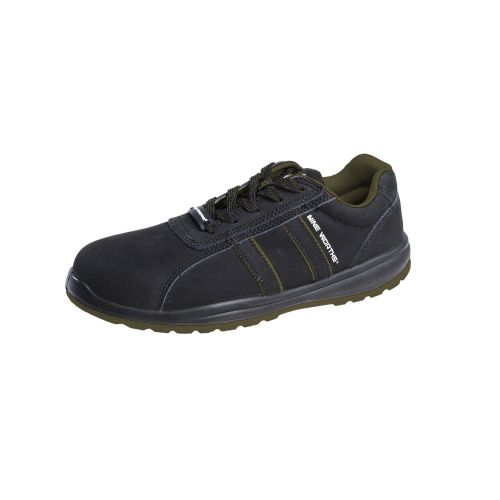 Chaussures de Sécurité Basses Arado - Taille 45 - Noir/Kaki - Résistant et Confortable - NINE WORTHS