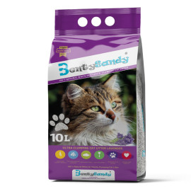 Katzenstreu 10L klumpend mit Bentonit-Mineralien ultra-absorbierend Premium - Natürlicher Duft - - BentySandy