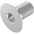 200 Vis à Métaux Tête Fraisée Six Pans Creux 6 x 12 mm - ISO 10642 - DIN 7991 - Inox A4 - D-Work