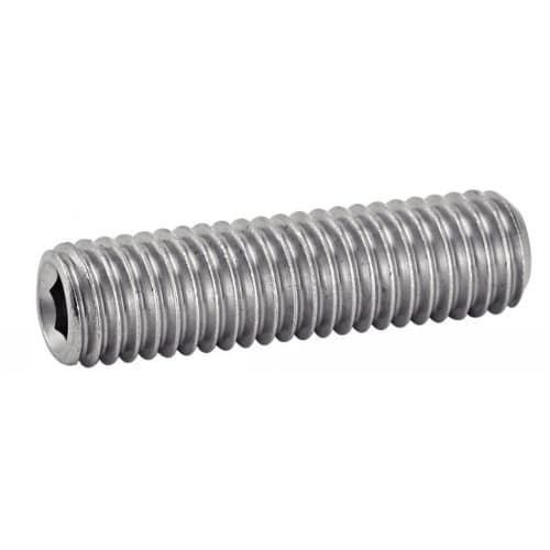 100 Vis Sans Tête Six Pans Creux Bout Plat 6 x 16 mm - ISO 4026 - DIN 913 - NFE27-180 - UNI 5923 - Inox A4 - D-Work