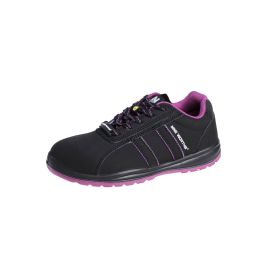 Chaussures de Sécurité Basses Femme Alizée - Taille 40 - Noir - Résistant et Confortable - NINE WORTHS
