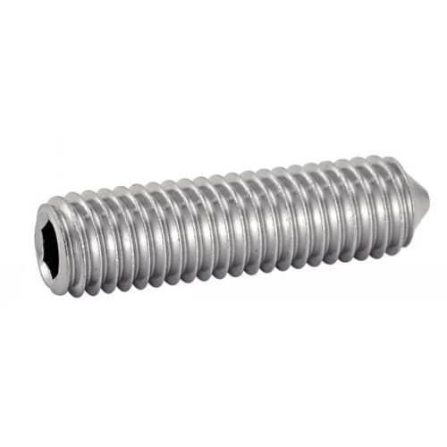 100 Vis sans tête six pans creux 3x5 mm - Inox A4, norme ISO 4027 - Résistantes et durables - ACTON