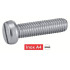 200 Vis à Métaux Tête Cylindrique Fendue 6 x 16 mm - DIN 84 - ISO 1207 - NFE25-127 - UNI 6107 - Inox A4 - D-Work