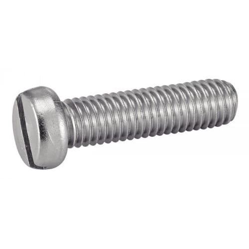 200 Vis à métaux tête cylindrique fendue 6x35 mm - Inox A4, norme DIN 84 - ACTON