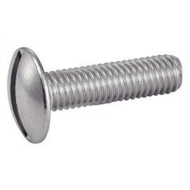 200 Vis à Métaux Tête Ronde Large Poelier Fendue 4 x 16 mm - NFE 25-129 - Inox A4 - D-Work