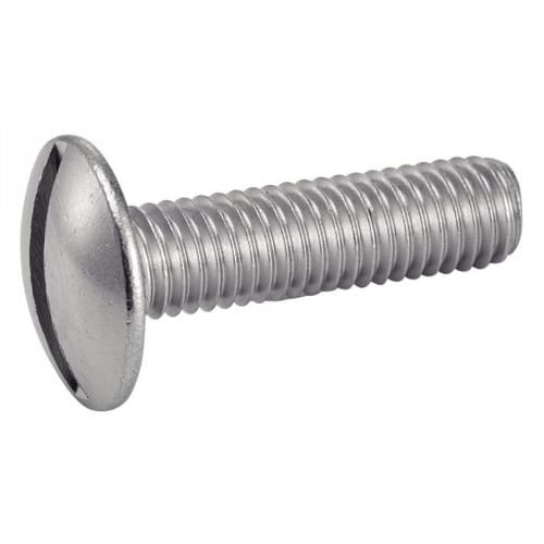 200 Vis à métaux tête ronde large fendue 5x12 mm - Inox A4, norme NFE 25-129 - Résistantes et durables - ACTON
