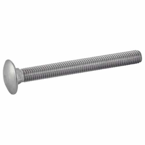 200 Vis à Métaux Tête Ronde Collet Carré 5 x 20 mm - DIN 603 - NFE27-351 - UNI 5731 - Inox A4 - D-Work