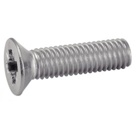 200 Vis à métaux tête fraisée Pozidriv 4x8 mm - Inox A4, norme DIN 965 - Résistantes et durables - ACTON