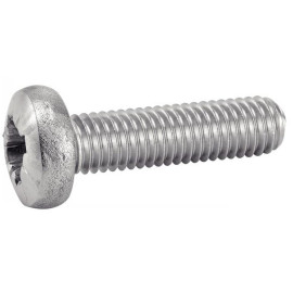 200 Vis à métaux tête cylindrique Pozidrive 3x4 mm - Inox A4, norme DIN 7985 - Résistantes et durables - ACTON
