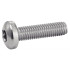 500 Vis à Métaux Tête Cylindrique Six Lobes 2.5 x 16 mm - ISO 14583 - DIN 7985 - Inox A4 - D-Work