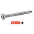 500 Vis à Métaux Tête Cylindrique Six Lobes 2 x 8 mm - ISO 14583 - DIN 7985 - Inox A4 - D-Work