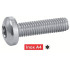 200 Vis à Métaux Tête Cylindrique Six Lobes 3 x 20 mm - ISO 14583 - DIN 7985 - Inox A4 - D-Work