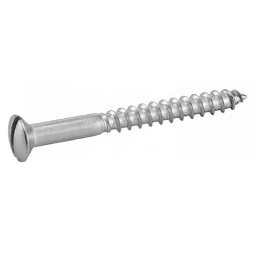 200 Vis à Bois Tête Fraisée Bombée Fendue 5 x 40 mm - DIN 95 - NFE25-605 - UNI 703 - Inox A4 - D-Work