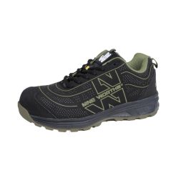 Chaussures Basses de Sécurité Spill – Taille 40 – Noir/Kaki – Confort et Protection - NINE WORTHS