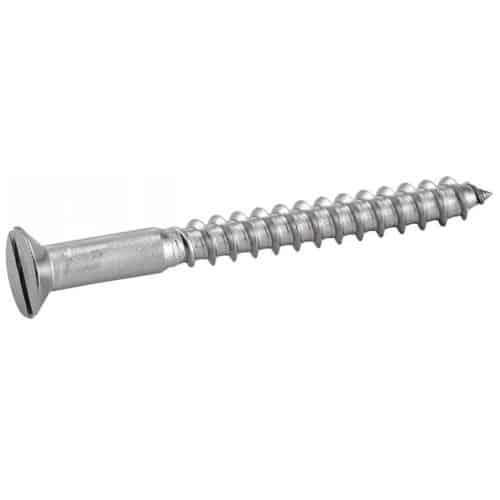 200 Vis à Bois Tête Fraisée Fendue 6 x 40 mm - DIN 97 - NFE25-604 - UNI 702 - Inox A4 - D-Work